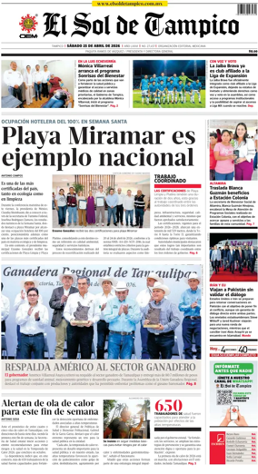 Cover of El Sol de Tampico