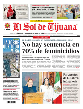 Cover of El Sol de Tijuana