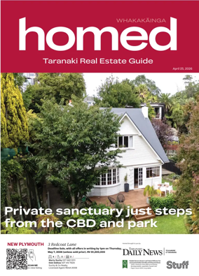 Cover of Homed Taranaki Daily News