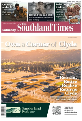 Cover of The Southland Times