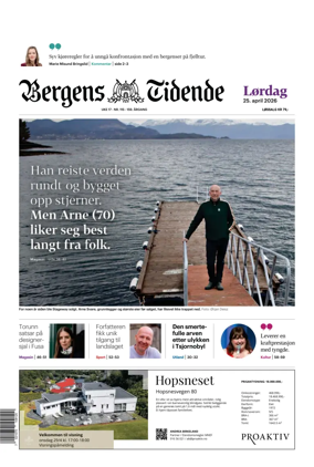Cover of Bergens Tidende