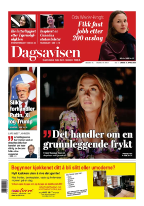 Cover of Dagsavisen