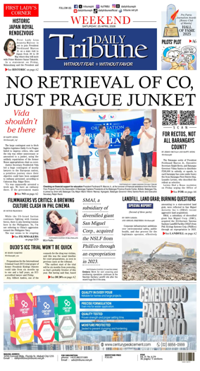 Cover of Daily Tribune (Philippines)