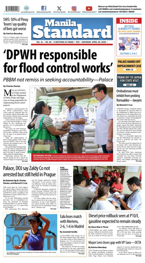 Cover of Manila Standard