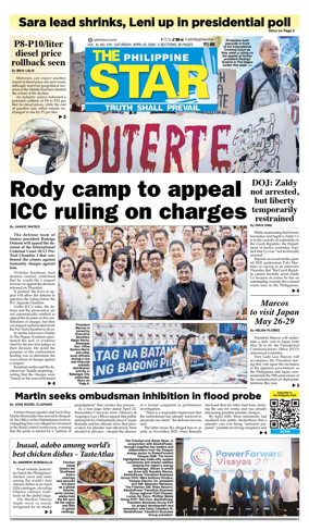 Cover of The Philippine Star