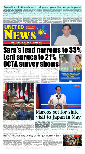 Cover of United News - English Edition