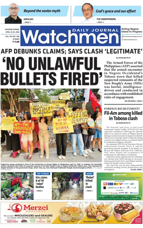 Cover of Watchmen Daily Journal