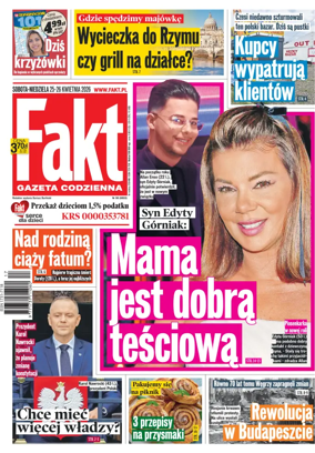 Cover of Fakt Gazeta Codzienna (Saturday)