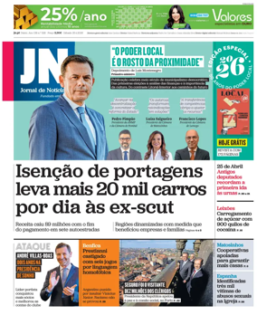 Cover of Jornal de Noticias
