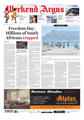 Cover of Weekend Argus (Saturday Edition)