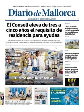 Cover of Diario de Mallorca