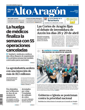 Cover of Diario del Alto Aragon