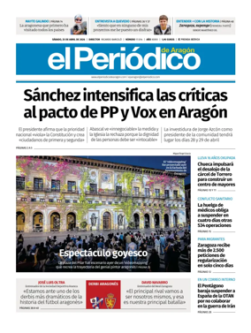 Cover of El Periodico Aragon