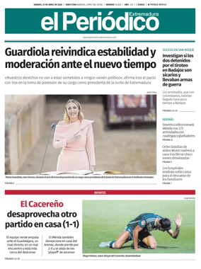 Cover of El Periodico Extremadura