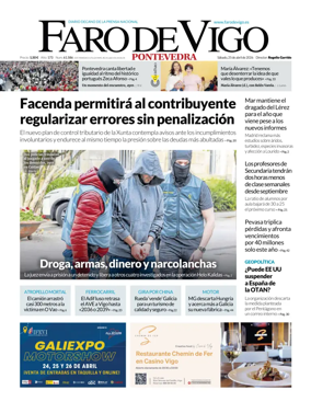 Cover of Faro de Vigo (Pontevedra)