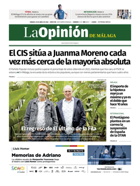 Cover of La Opinion de Malaga