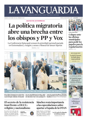 Cover of La Vanguardia