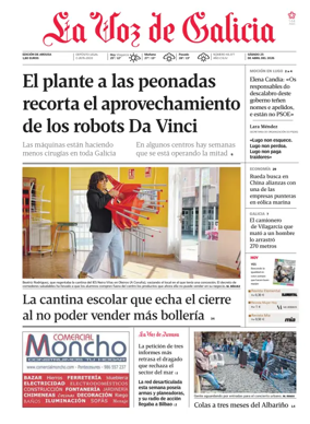 Cover of La Voz de Galicia (Arousa)