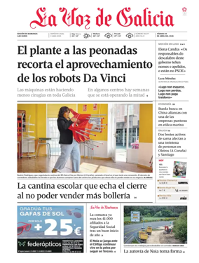 Cover of La Voz de Galicia (Barbanza)