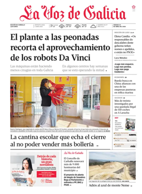 Cover of La Voz de Galicia (Carballo)