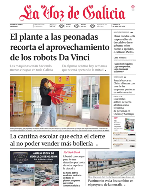 Cover of La Voz de Galicia (Ferrol)