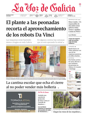 Cover of La Voz de Galicia (Monforte)