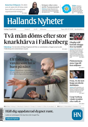 Cover of Hallands Nyheter