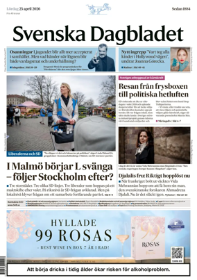 Cover of Svenska Dagbladet