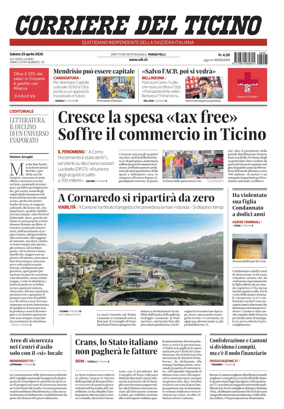 Cover of Corriere del Ticino