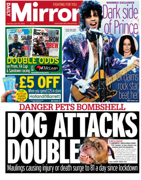 Cover of Daily Mirror (Northern Ireland)