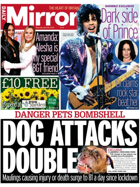 Cover of Daily Mirror