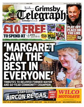 Cover of Grimsby Telegraph