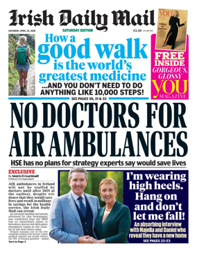 Cover of Irish Daily Mail