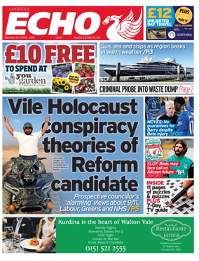 Cover of Liverpool Echo