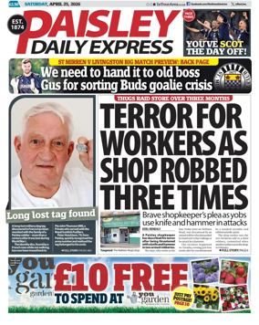 Cover of Paisley Daily Express