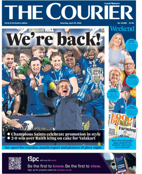 Cover of The Courier & Advertiser (Perth and Perthshire Edition)