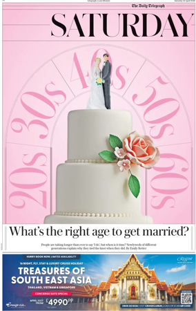 Cover of The Daily Telegraph – Saturday Supplement