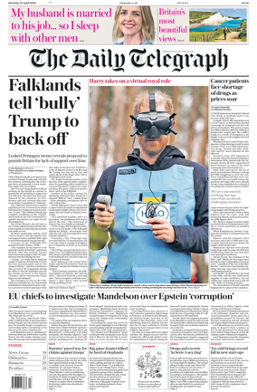 Cover of The Daily Telegraph - Saturday