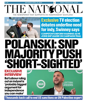 Cover of The National (Scotland)