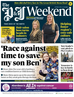 Cover of The Press and Journal (Aberdeen and Aberdeenshire)