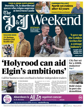 Cover of The Press and Journal (Inverness Highlands and Islands)