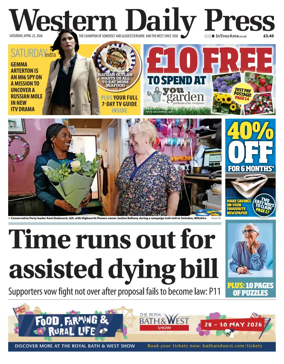 Cover of Western Daily Press (Saturday)