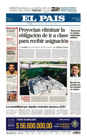 Cover of El Pais (Uruguay)