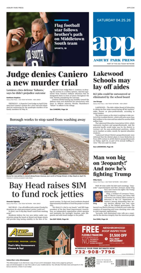 Cover of Asbury Park Press