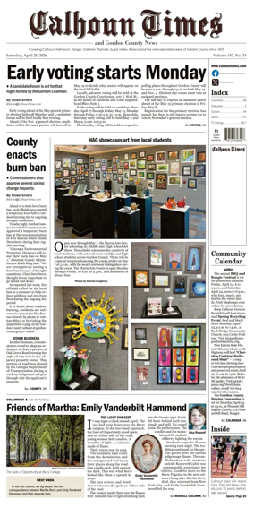 Cover of Calhoun Times