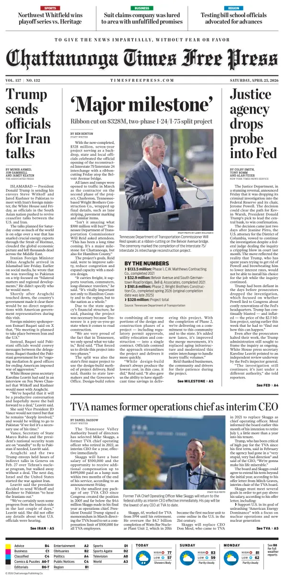 Cover of Chattanooga Times Free Press