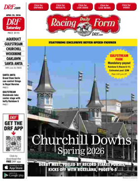 Cover of Daily Racing Form National Digital Edition