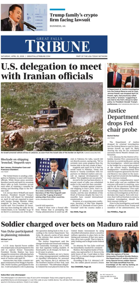 Cover of Great Falls Tribune