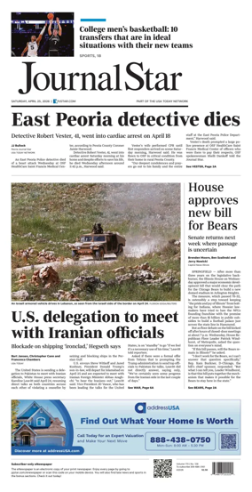 Cover of Journal Star (Peoria)