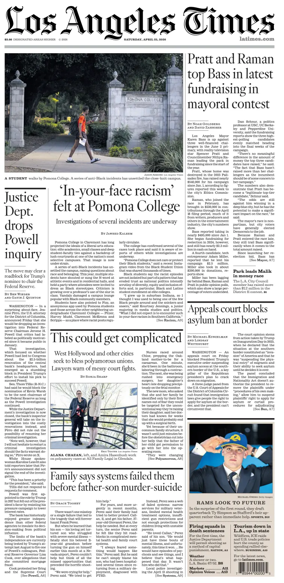 Cover of Los Angeles Times
